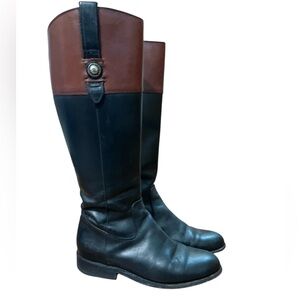 Frye Women’s Jayden Two Tone Tall Leather Riding Boots Women Size 7.5